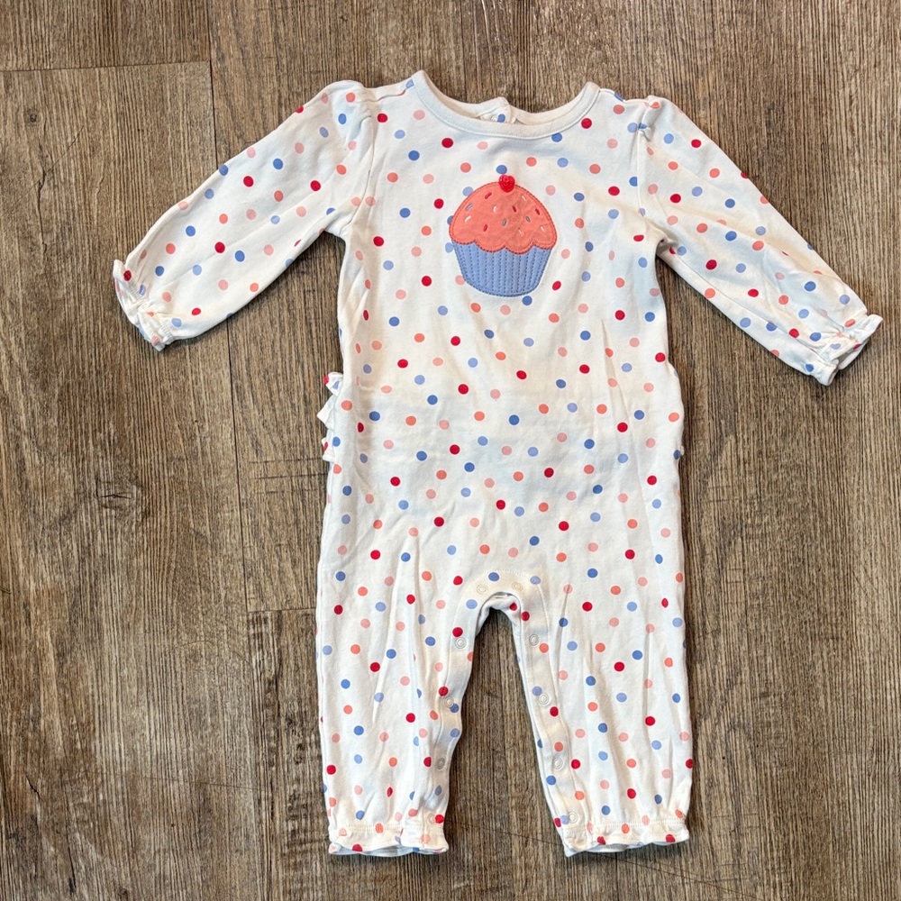 Gymboree cupcake long sleeve jumpsuit